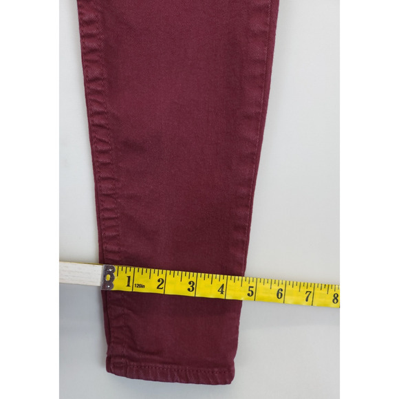 True Religion‎ Jeans Women 27 Burgundy Hi Rise Legging Stretch Skinny USA Made - Picture 6 of 14
